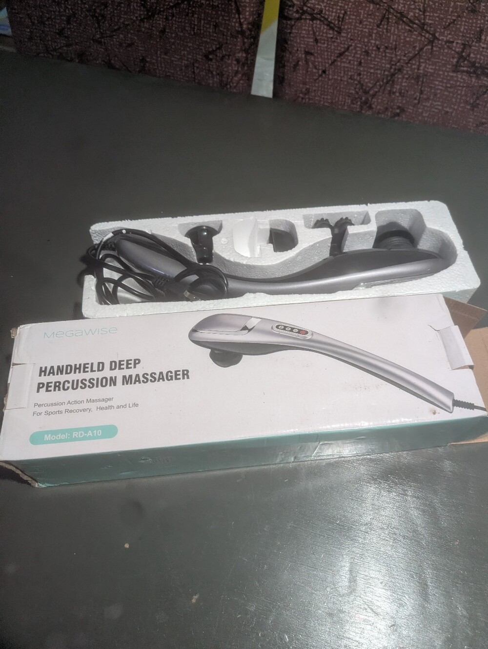 Megawise Handheld Deep Percussion Massager Model Rd A10 New In Box